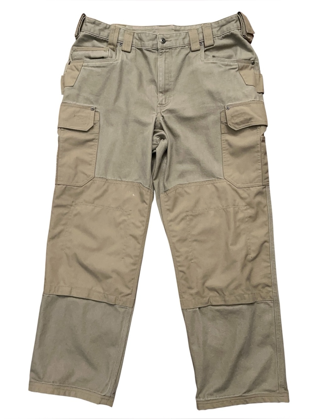 Duluth Trading Ultimate Fire Hose Work Pants Mens Size 40x32 Cargo Canvas Beige